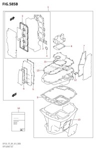 DF150Z From 15002Z-310001 (E01 E40)  2013 drawing OPT:GASKET SET (DF150T:E40)