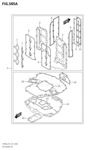 DF250A From 25003P-710001 (E01 E40)  2017 drawing OPT:GASKET SET