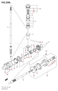 DF150ZG From 15002Z-410001 (E40)  2014 drawing TRANSMISSION (DF175TG:E01)