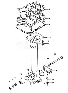 DT35 From 4001-200001 ()  1982 drawing EXHAUST TUBE