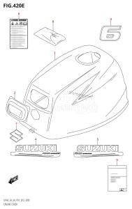 DF5A From 00503F-340001 (P01)  2023 drawing ENGINE COVER (DF6A:020)