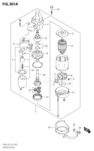 06003F-610001 (2016) 60hp E03-USA (DF60AVT) DF60A drawing STARTING MOTOR