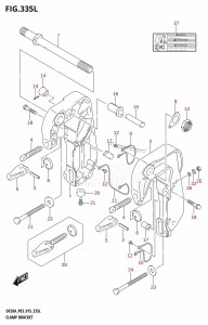 DF9.9B From 00995F-510001 (P03)  2015 drawing CLAMP BRACKET (DF20ATH:P03)