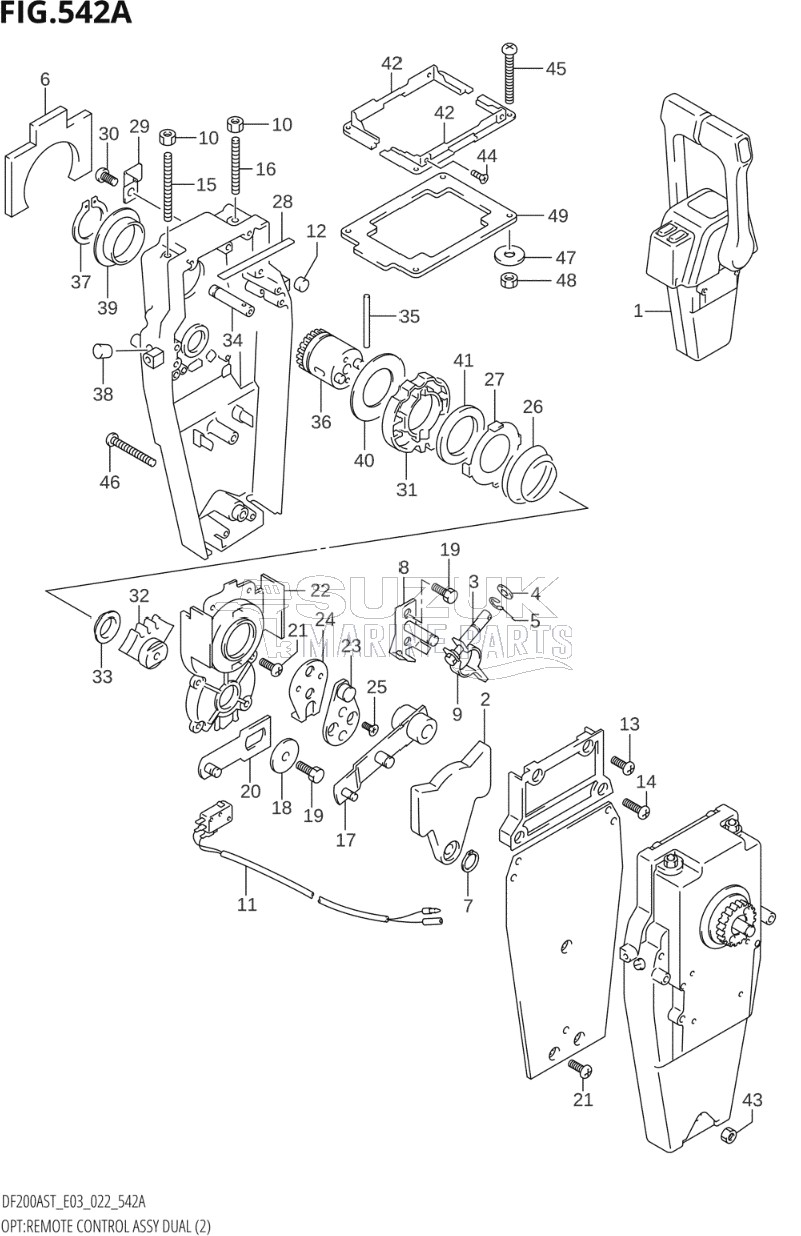 OPT:REMOTE CONTROL ASSY DUAL (2)