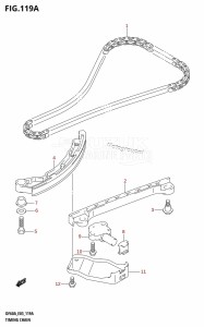 DF60A From 06002F-010001 (E03)  2010 drawing TIMING CHAIN