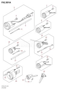 DF225Z From 22501Z-780001 (E01 E40)  2007 drawing OPT:METER (K4,K5,K6,K7)