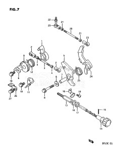 DT15C From 01502-351001 ()  1993 drawing THROTTLE CONTROL