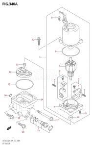 07003F-110001 (2011) 70hp E03-USA (DF70AT) DF70A drawing PTT MOTOR