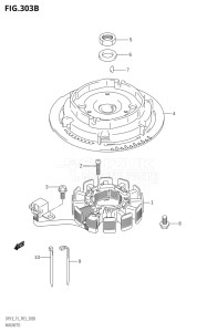 00992F-421001 (2004) 9.9hp P03-U.S.A (DF9.9RK4) DF9.9 drawing MAGNETO (K5,K6,K7,K8,K9,K10,011)