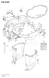 15003Z-040001 (2020) 150hp E01 E40-Gen. Export 1 - Costa Rica (DF150AZ) DF150AZ drawing SIDE COVER (DF200AT,DF175AT,DF175AZ,DF150AT,DF150AZ)