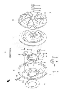 DT 140 drawing Magneto (1986 to 1988)