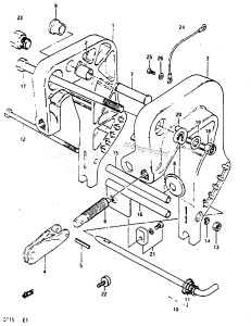 DT15 From 01501-822034 ()  1988 drawing CLAMP BRACKET