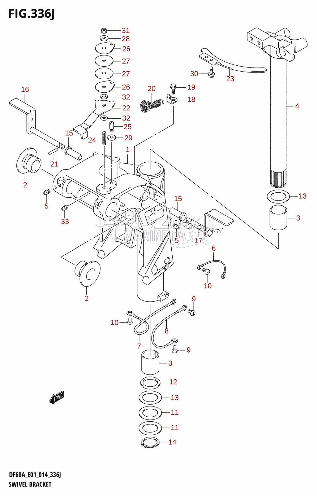 SWIVEL BRACKET (DF60AQH:E01)