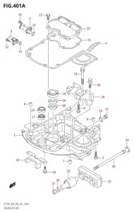 09002F-980001 (2009) 90hp E01-Gen. Export 1 (DF90ATK9) DF90A drawing ENGINE HOLDER