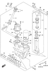 DF 350A drawing Trim Cylinder