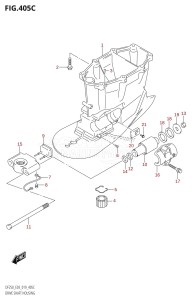 DF225T From 22503F-910001 (E03)  2019 drawing DRIVE SHAFT HOUSING (DF250ST:X-TRANSOM)