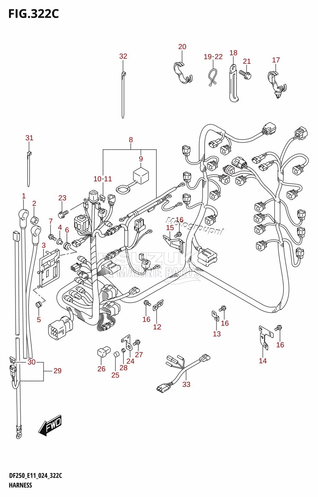 HARNESS (DF250ST)