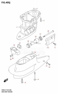 DF60AQH From 06002F-440001 (E11 - E40)  2024 drawing DRIVE SHAFT HOUSING (DF50AVT)