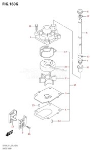 DF70A From 07003F-340001 (E11 E40)  2023 drawing WATER PUMP (DF80A:E40)