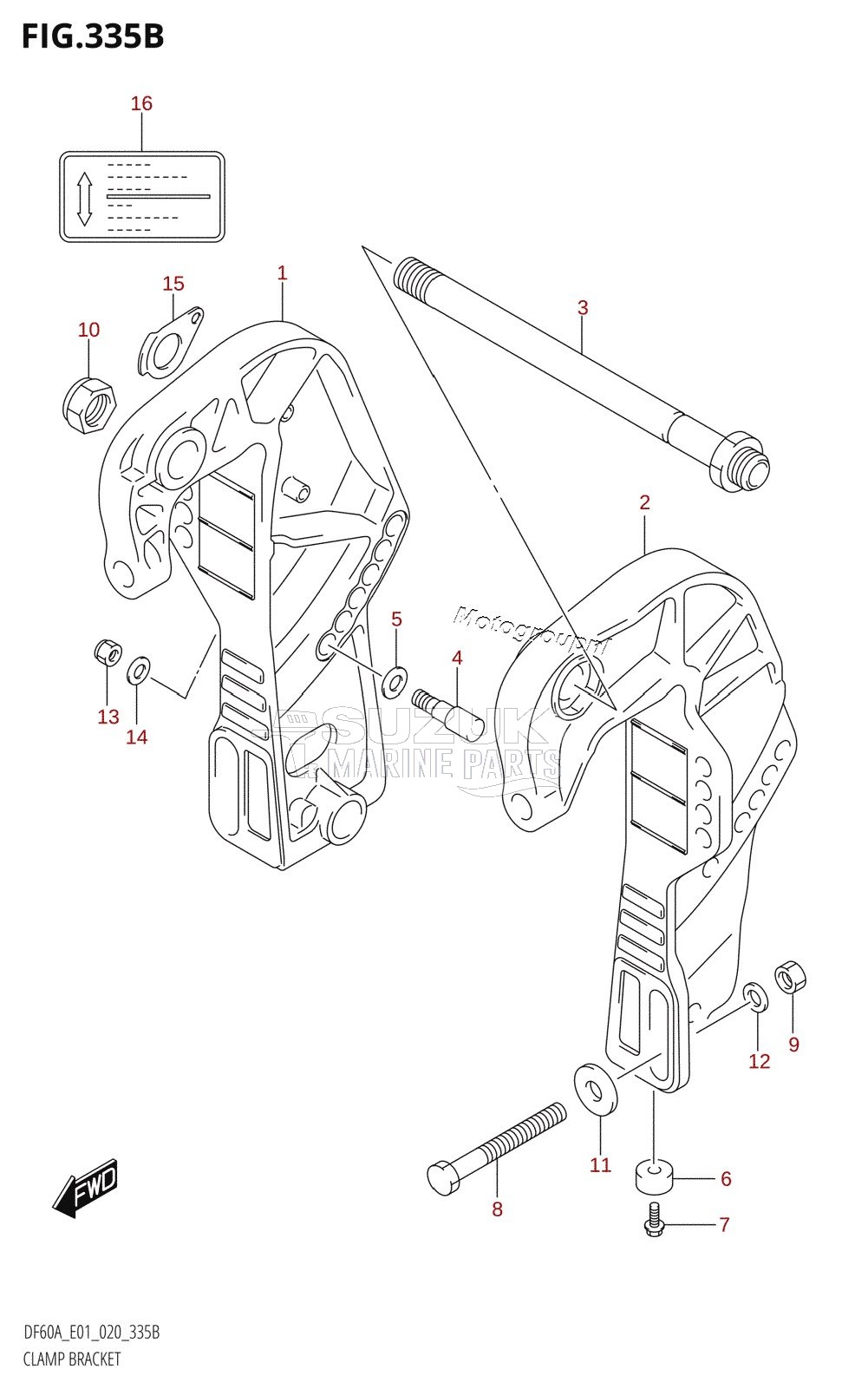 CLAMP BRACKET (DF40AQH)