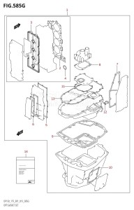 DF175Z From 17502Z-310001 (E01 E40)  2013 drawing OPT:GASKET SET (DF175Z:E01)