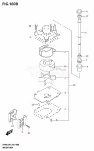 DF90A From 09003F-910001 (E40)  2019 drawing WATER PUMP (DF80A:E01)