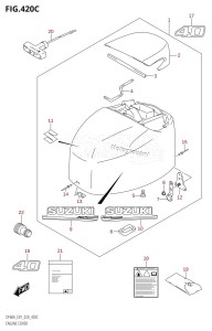 DF50A From 05003F-040001 (E01)  2020 drawing ENGINE COVER (DF40AST:E34,DF40ASVT)