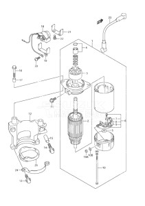 Outboard DF 9.9 drawing Starting Motor