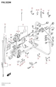 DF200Z From 20002Z-510001 (E01 E40)  2015 drawing HARNESS (DF250Z:E40)