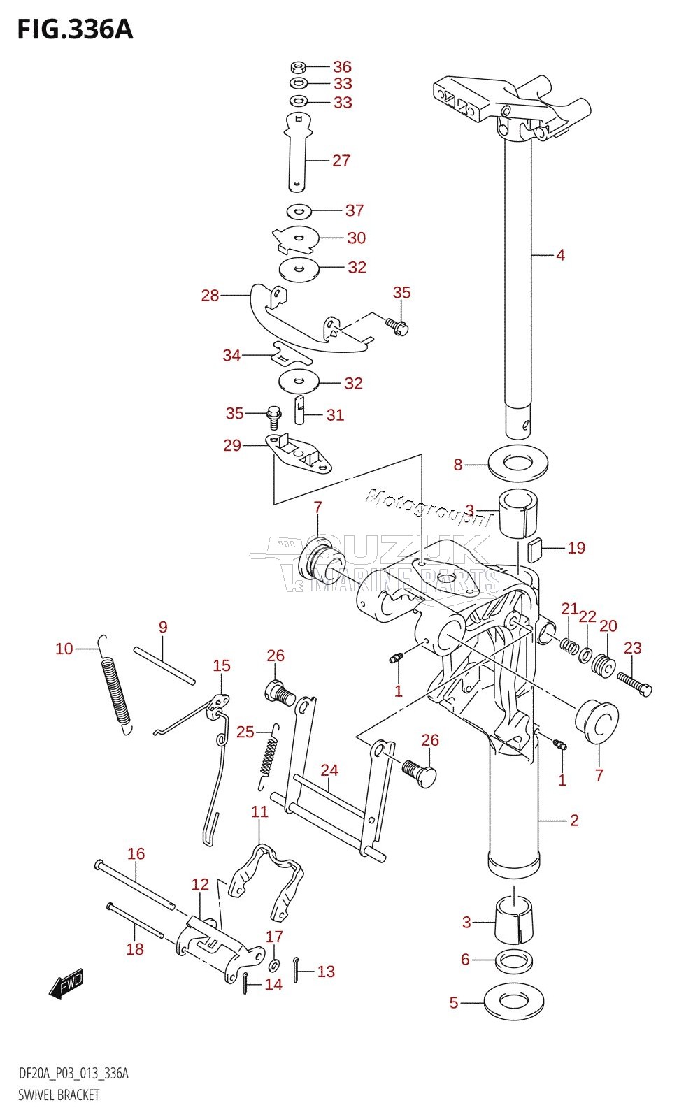 SWIVEL BRACKET (DF9.9B:P03)