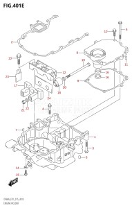 06002F-510001 (2005) 60hp E01 E40-Gen. Export 1 - Costa Rica (DF60A  DF60AQH  DF60ATH) DF60A drawing ENGINE HOLDER (DF50A:E01)