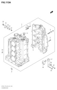 15002Z-210001 (2012) 150hp E01 E40-Gen. Export 1 - Costa Rica (DF150Z) DF150Z drawing CYLINDER BLOCK