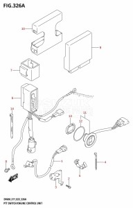 DF40A From 04003F-140001 (E01 E11)  2021 drawing PTT SWITCH /​ ENGINE CONTROL UNIT ((DF40A,DF40ATH,DF40AST,DF50A,DF50ATH,DF60A,DF60ATH,DF50AVT,DF60AVT,DF40ASVT,DF50AVTH,DF60AVTH):(020,021,022))