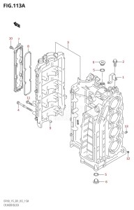 DF100 From 10002F-210001 (E01 E40)  2012 drawing CYLINDER BLOCK