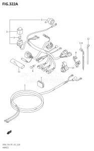 00994F-210001 (2012) 9.9hp P01-Gen. Export 1 (DF9.9A  DF9.9AR) DF9.9A drawing HARNESS (DF8A:P01)