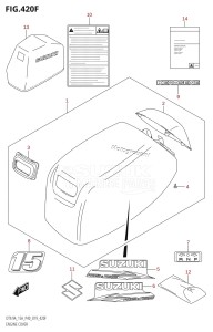 DT9.9A From 00993K-910001 (P36 P40)  2019 drawing ENGINE COVER (DT15AK)