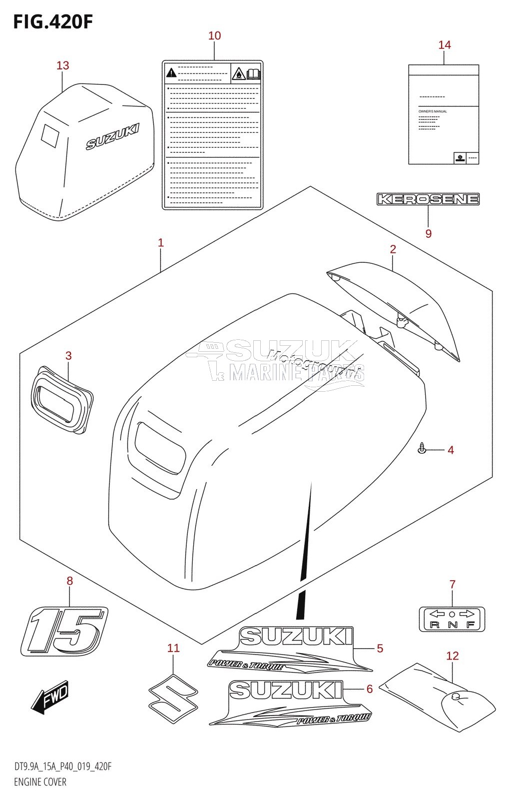 ENGINE COVER (DT15AK)