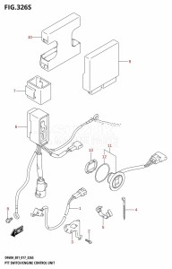 DF50A From 05003F-710001 (E01)  2017 drawing PTT SWITCH /​ ENGINE CONTROL UNIT (DF60AVT:E40)