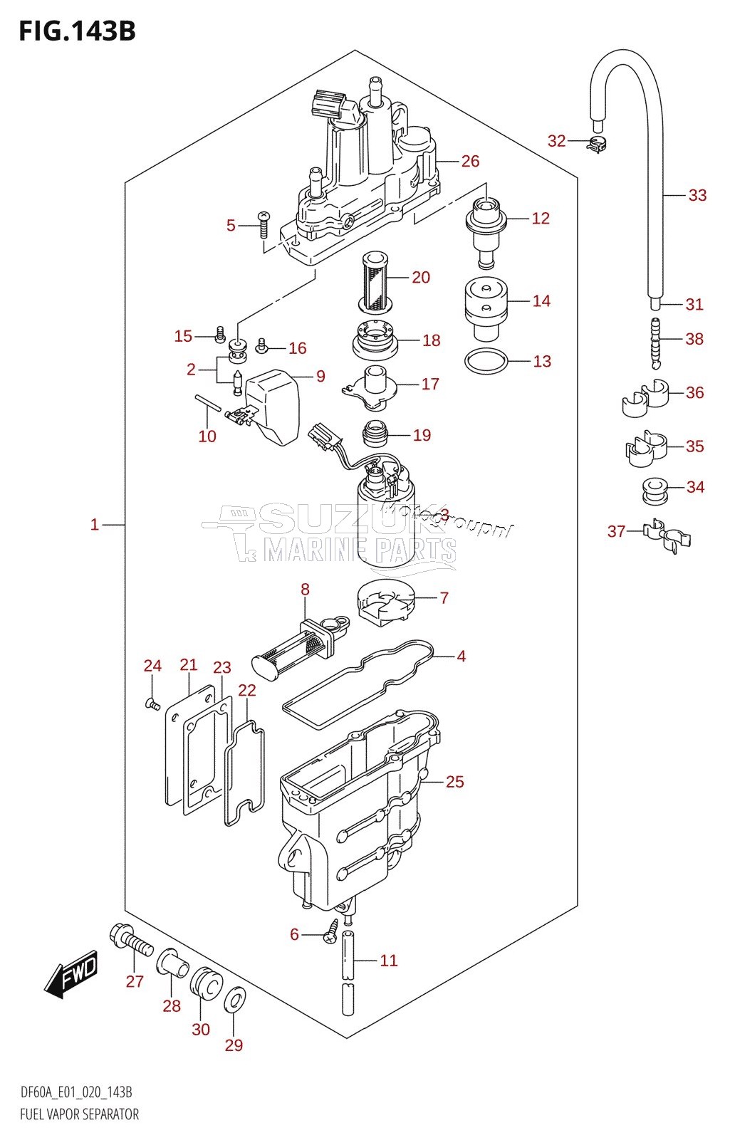 FUEL VAPOR SEPARATOR (E40)