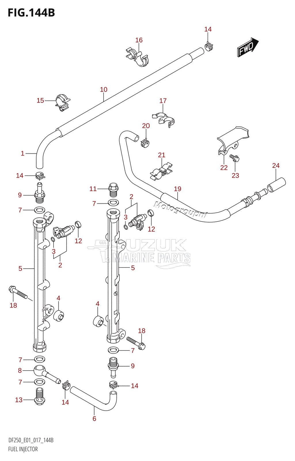 FUEL INJECTOR (DF200T:E40)