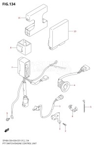 DF40A From 04004F-210001 (E34-Italy)  2012 drawing PTT SWITCH /​ ENGINE CONTROL UNIT (DF40A E01)