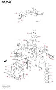 DF25 From 02503F-310001 (E03)  2013 drawing SWIVEL BRACKET (DF25R:E03)