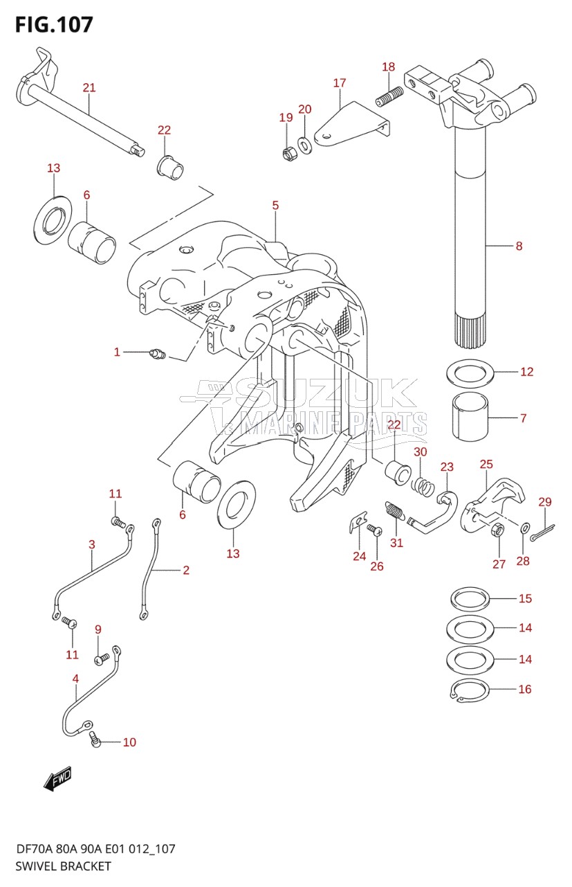 SWIVEL BRACKET (DF90A E40)