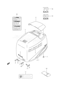 Outboard DF 60 drawing Engine Cover