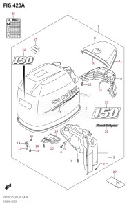 DF175Z From 17502Z-210001 (E01 E40)  2012 drawing ENGINE COVER (DF150T:E01)