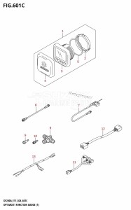 DF175AT From 17503F-440001 (E11 - E40)  2024 drawing OPT:MULTI FUNCTION GAUGE (1) (E03,E11)