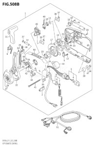 07501F-340001 (2023) 75hp E03-USA (DF75AT) DF75A drawing OPT:REMOTE CONTROL (SEE NOTE)