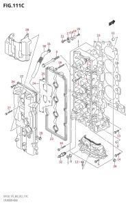 DF175T From 17502F-210001 (E03)  2012 drawing CYLINDER HEAD (DF175T:E03)