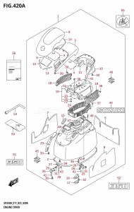 DF325A From 32501F-340001 (E01 E40)  2023 drawing ENGINE COVER (DF350A,DF350AMD)