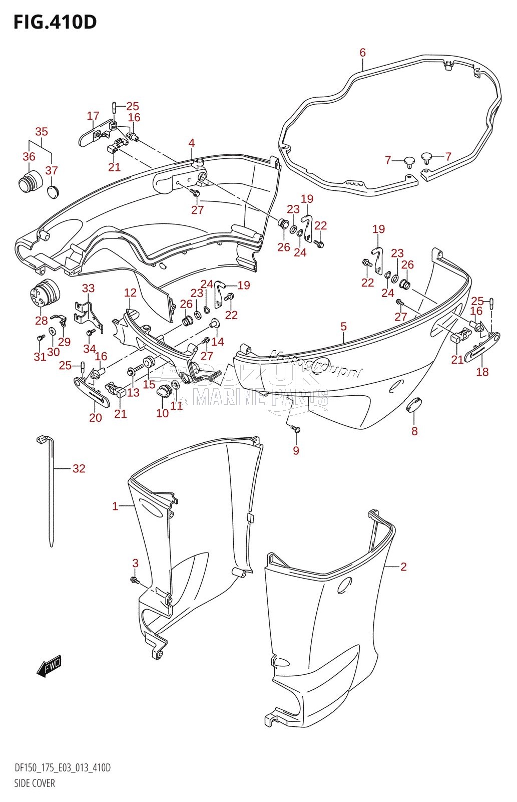 SIDE COVER (DF175Z:E03)